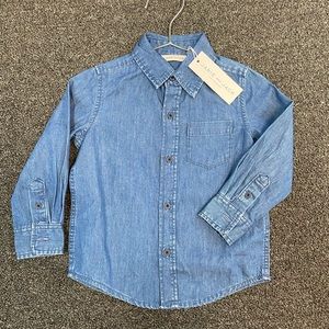 NWT Janie & Jack Denim Shirt